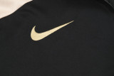 2024 Black Kids Half Pull Tracksuit
