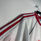 1990/92 Man Utd Cup version Away White Retro Soccer jersey