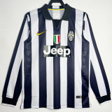 2014/15 JUV Home Black Retro Long Sleeve Soccer jersey