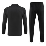 2024 Black Half Pull Tracksuit