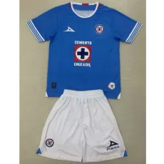 2024/25 Cruz Azul Home Blue Fans Kids Soccer jersey