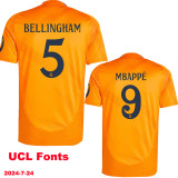 2024/25 R MAD Away Orange Fans Kids Soccer jersey