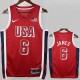 2024 JAMES #6 Olympic Game USA NBA Jerseys
