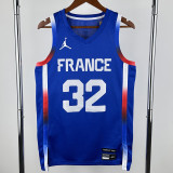 2024 WEMBANYAMA #32 Blue NBA Jerseys
