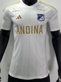 [PLAYER] 2024/25 Millonarios FC Away White Player Soccer jersey