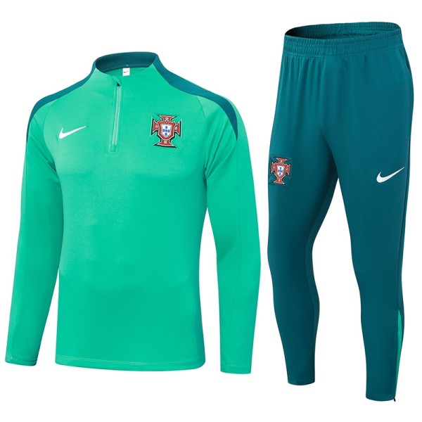 2024 Portugal Green Half Pull Tracksuit