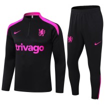 2024/25 CHE Black Half Pull Tracksuit