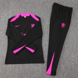 2024/25 CHE Black Half Pull Tracksuit