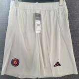 2024/25 Roma Away White Fans Soccer Shorts