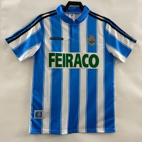 1997/98 La Coruna Home Blue Retro Soccer jersey