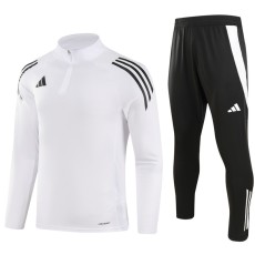 2024 White Half Pull Tracksuit