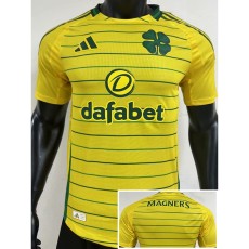 [PLAYER] 2024/25 Celtic Away Yellow Player Soccer jersey