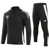 2024 Black Half Pull Tracksuit