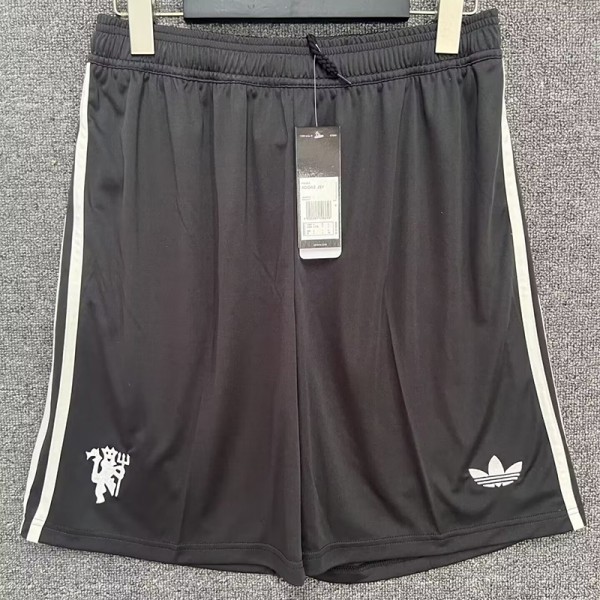 2024/25 Man Utd 3RD Black Fans Soccer Shorts