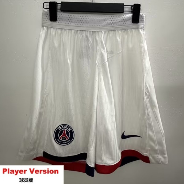 [PLAYER] 2024/25 PSG Away White Player Soccer Shorts