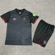 2024/25 West Ham Away Black Fans Kids Soccer jersey