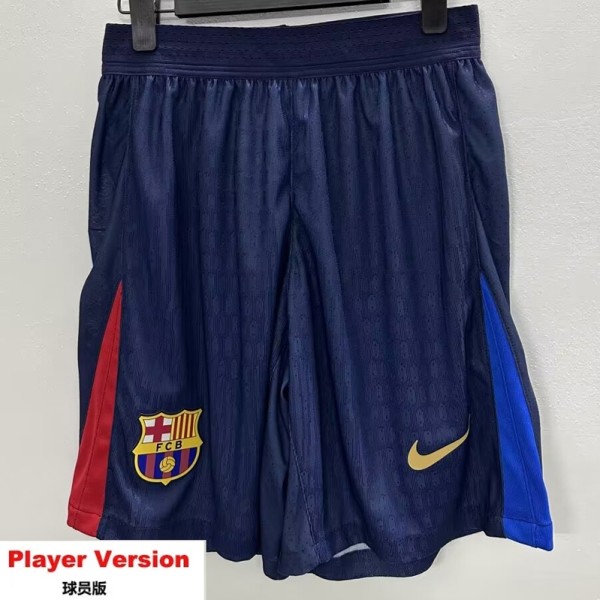 [PLAYER] 2024/25 BAR Home Dark Blue Player Soccer Shorts