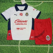 2024/25 Chivas Away White Fans Kids Soccer jersey