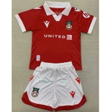 2024/25 Wrexham Home Red Fans Kids Soccer jersey