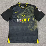 2024/25 Wolves Away Black Fans Soccer jersey