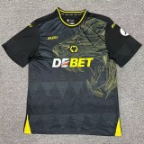 2024/25 Wolves Away Black Fans Soccer jersey