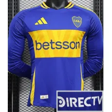 [PLAYER] 2024/25 Boca Juniors Home Blue Player Long Sleeve Soccer jersey