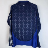 2024/25 Man Utd Away Dark Blue Fans Long Sleeve Soccer jersey