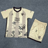 2024/25 Malaga CF 3RD Yellow Fans Kids Soccer jersey