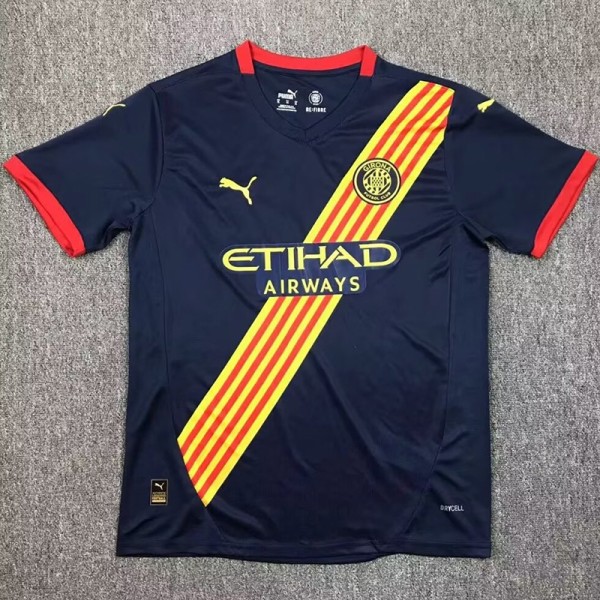2024/25 Girona FC Away Black Fans Soccer jersey