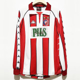 1999/00 Crvena Zvezda Home Red Retro Long Sleeve Soccer jersey