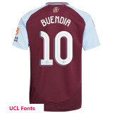 2024/25 Aston Villa Home Crimson Fans Kids Soccer jersey