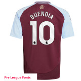 2024/25 Aston Villa Home Crimson Fans Kids Soccer jersey