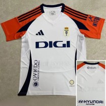 2024/25 Real Oviedo Away White Fans Soccer jersey