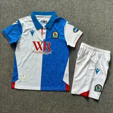 2024/25 Blackburn Rovers Home Blue Fans Kids Soccer jersey