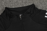 2024 Black Kids Half Pull Tracksuit