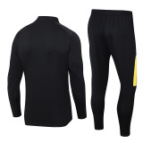 2024 Black Kids Half Pull Tracksuit