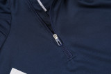 2024 Dark Blue Half Pull Tracksuit