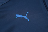2024/25 Marseille Dark Blue Half Pull Tracksuit