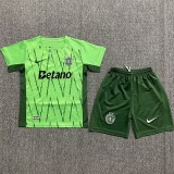 2024/25 Sporting CP 3RD Green Fans Kids Soccer jersey