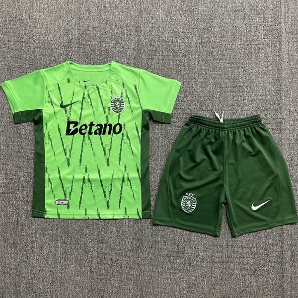 2024/25 Sporting CP 3RD Green Fans Kids Soccer jersey