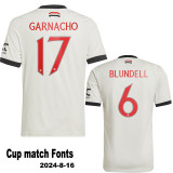 2024/25 Man Utd 3RD Fans Long Sleeve Soccer jersey