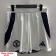 [PLAYER] 2024/25 Man Utd 3RD White Player Soccer Shorts