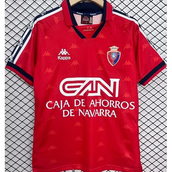 1996/97 Osasuna Home Red Retro Soccer jersey