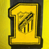 2000/01 Al Ittihad FC Home Yellow Retro Soccer jersey