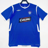 2008/09 Rangers Home Blue Retro Soccer jersey