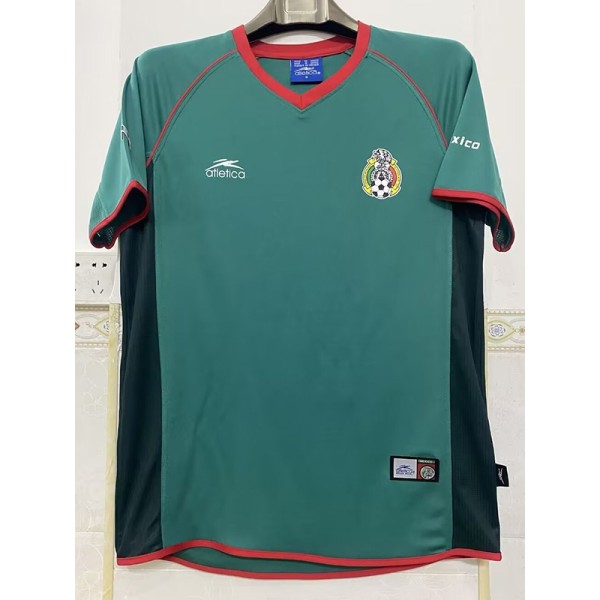 2002 Mexico Home Green Retro Soccer jersey