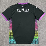 2024/25 FC St. Pauli 3RD Black Fans Soccer jersey