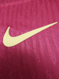 [PLAYER] 2024/25 BAR Home New AD Red Player Long Sleeve Soccer jersey