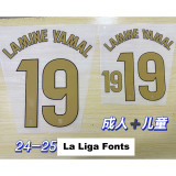 [PLAYER] 2024/25 BAR Home New AD Red Player Long Sleeve Soccer jersey