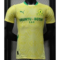 [PLAYER] 2024/25 Mamelodi Sundowns Home Yellow Player Soccer jersey
